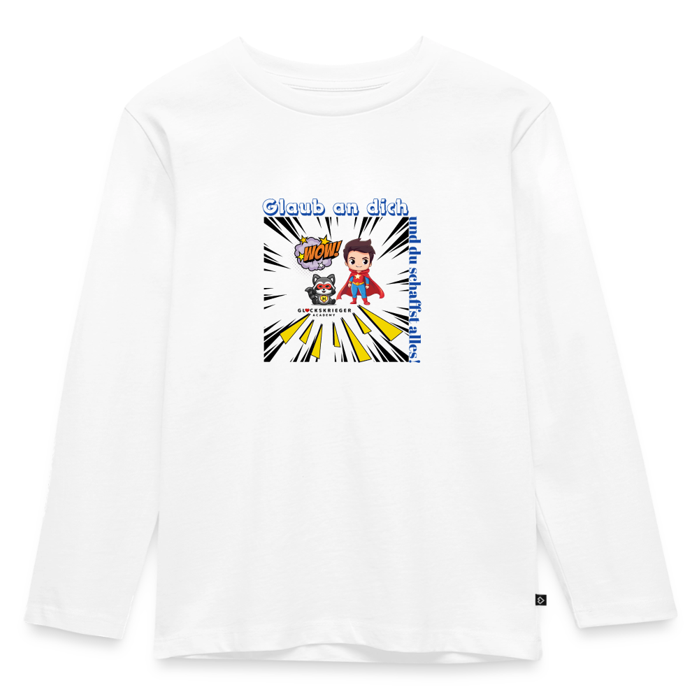 Langarmshirt für kleine Glückskrieger - white