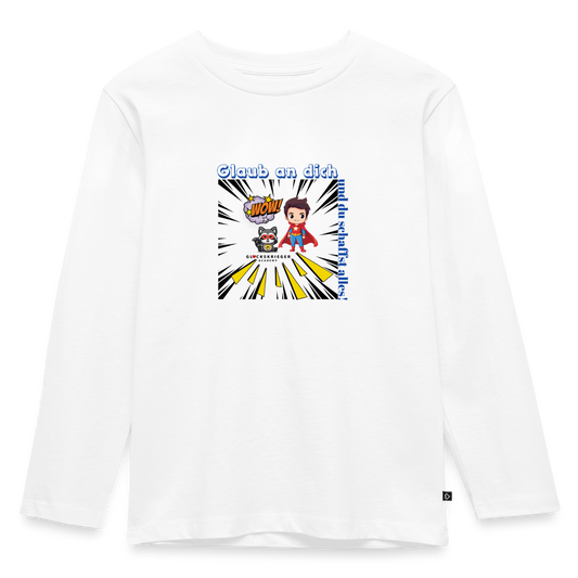 Langarmshirt für kleine Glückskrieger - white