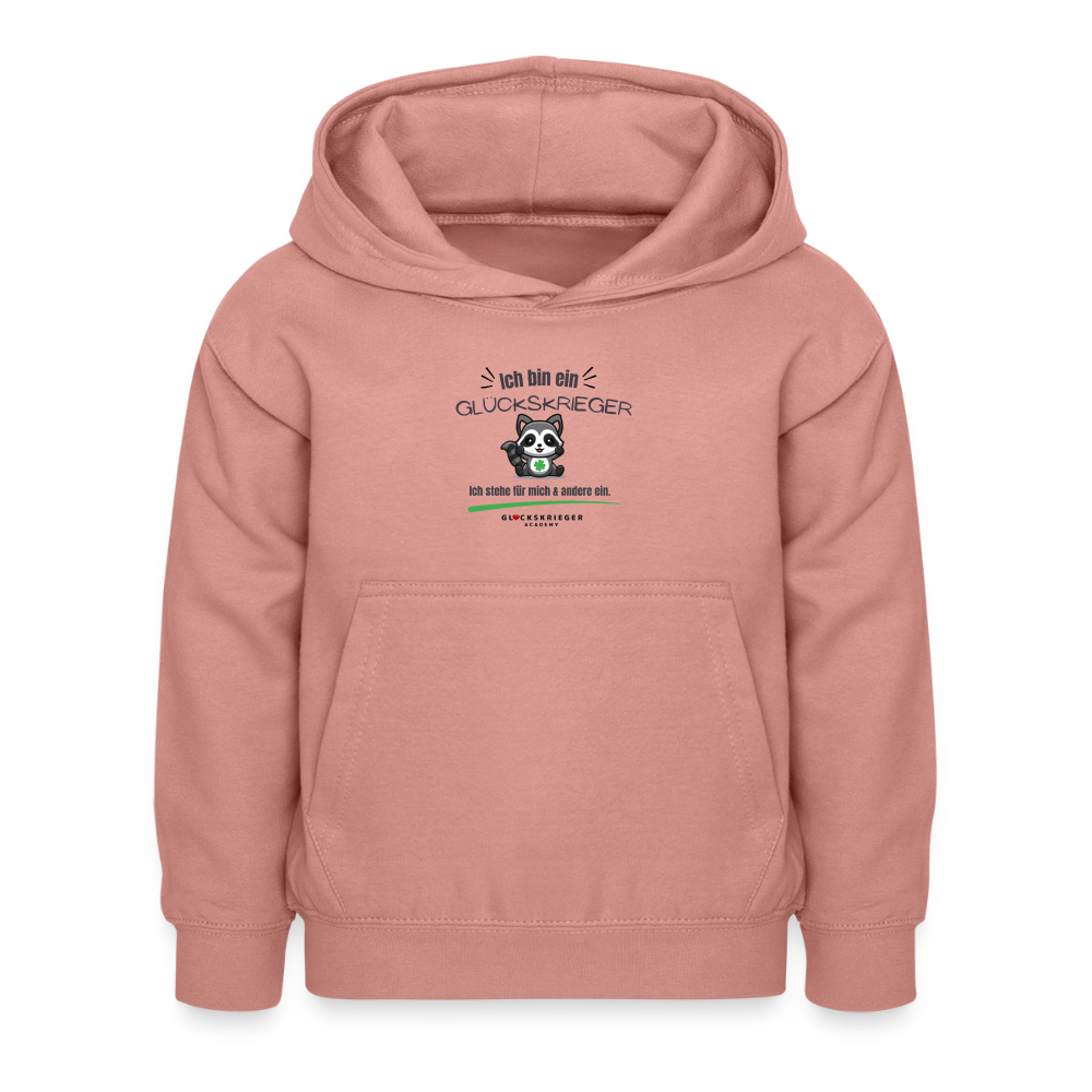 Glückskrieger Hoodie – Schulkind 2026 - dusky rose