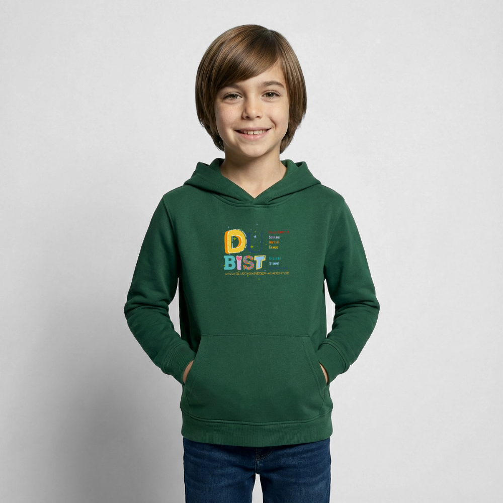 Glückskrieger Hoodie – Du bist... - bottle green