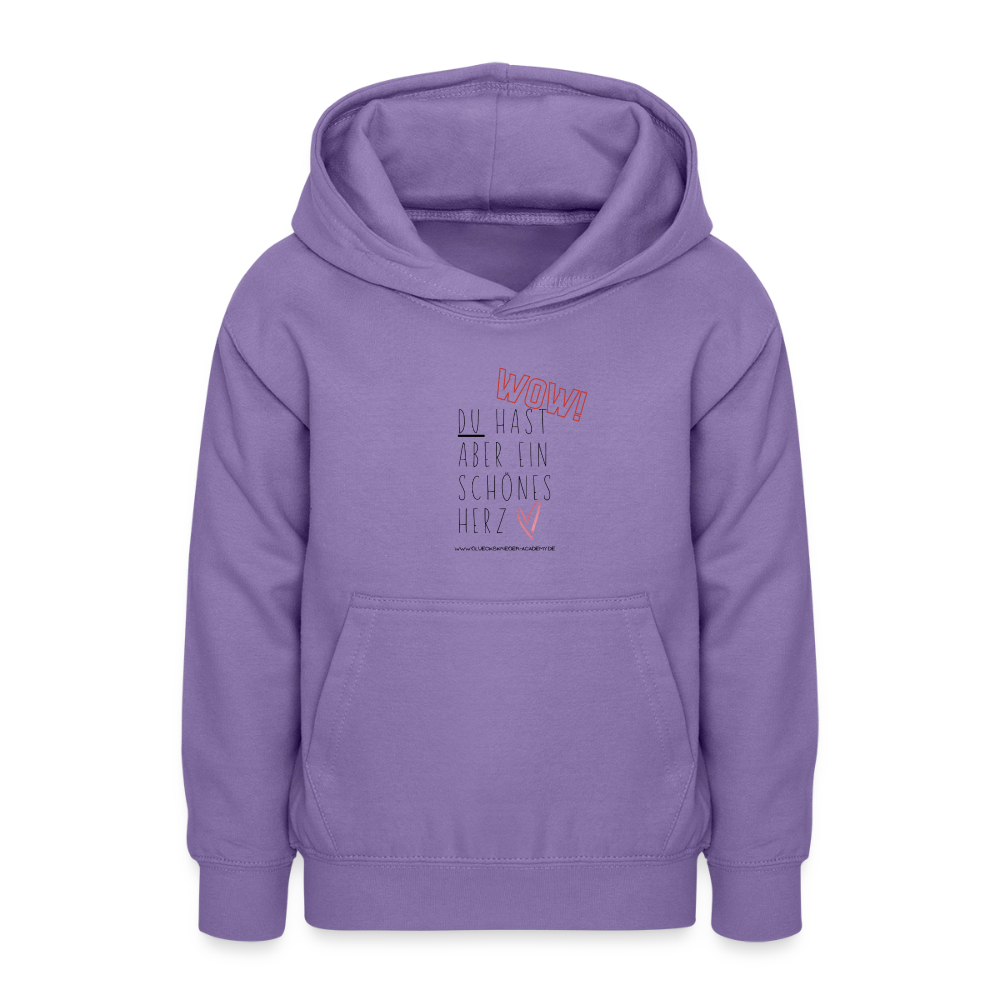 Glückskrieger Hoodie  für Teens– Herz - lavender