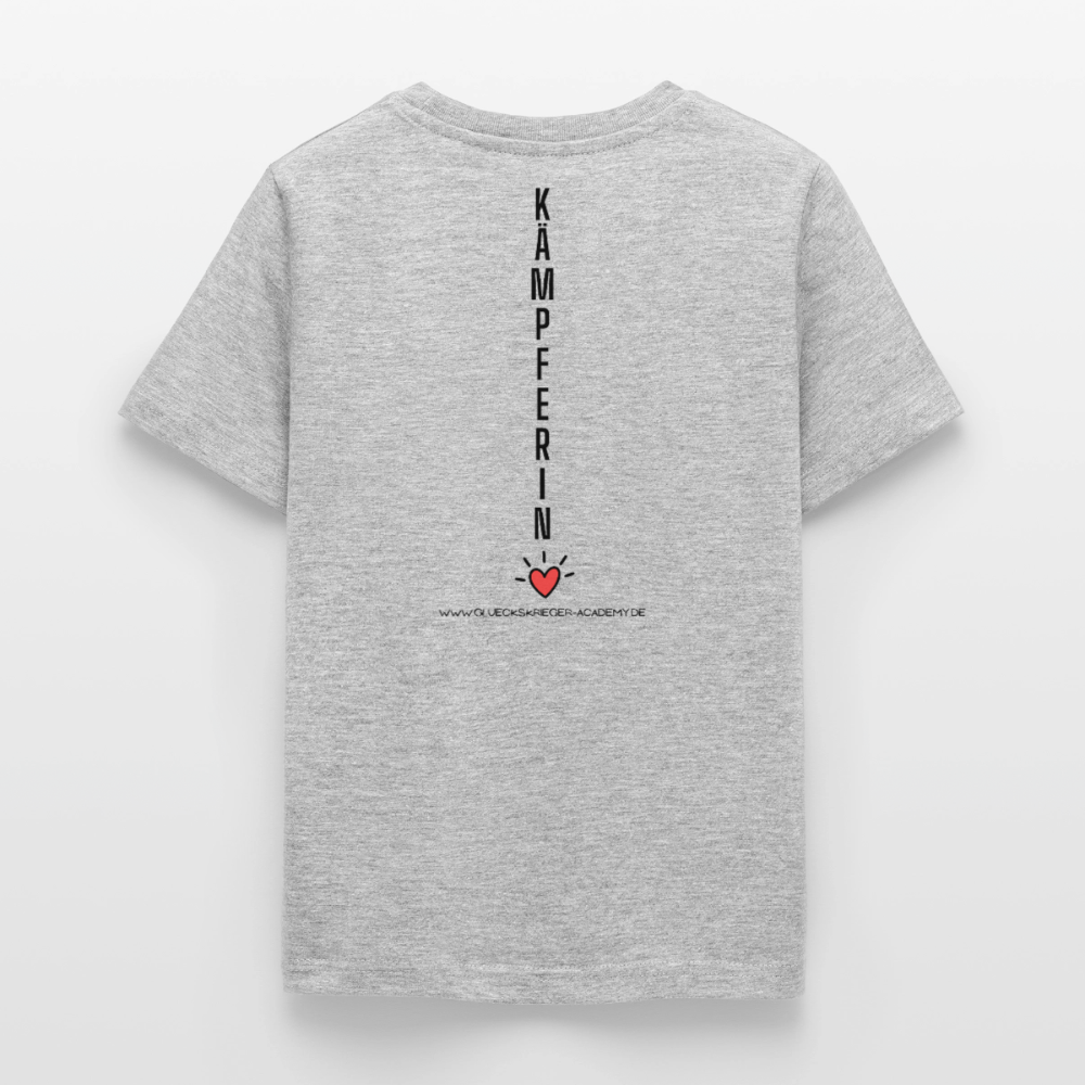 T-Shirt für Teens- Kämpferin - heather grey