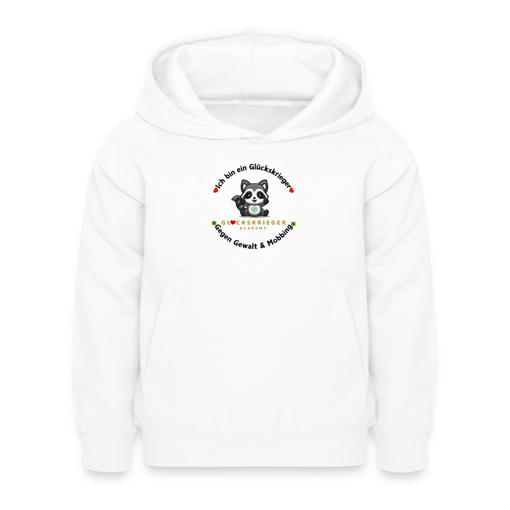Glückskrieger Hoodie – Stark & Mutig - white