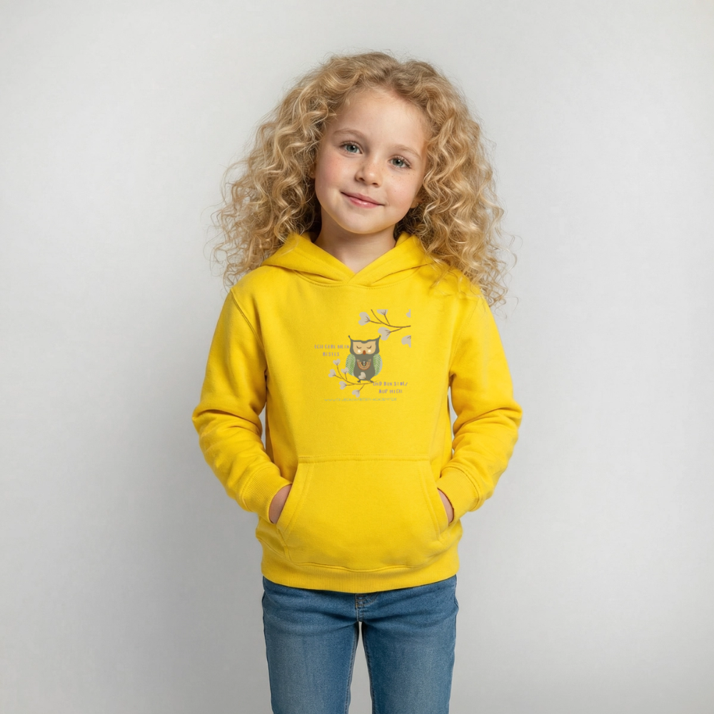 Glückskrieger Hoodie – Stark & Mutig - yellow