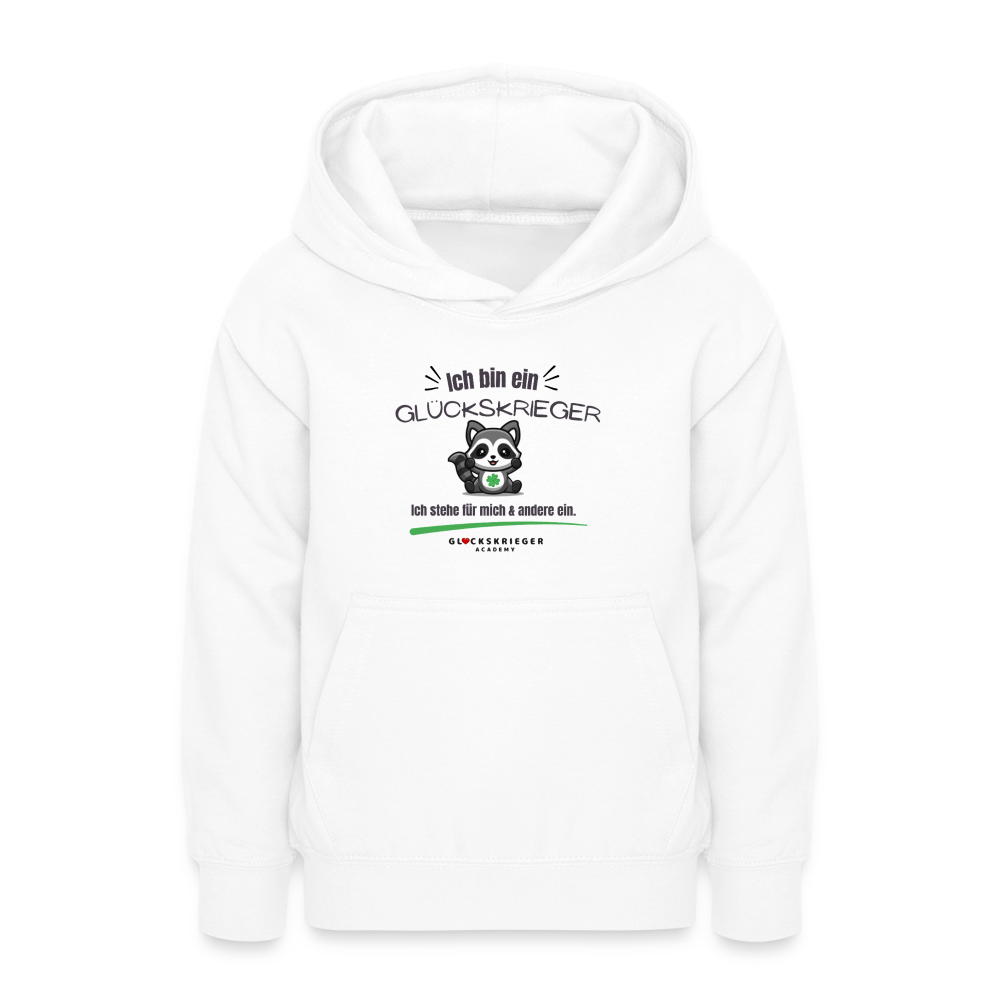 Glückskrieger Hoodie für Teens – Ich bin... - white