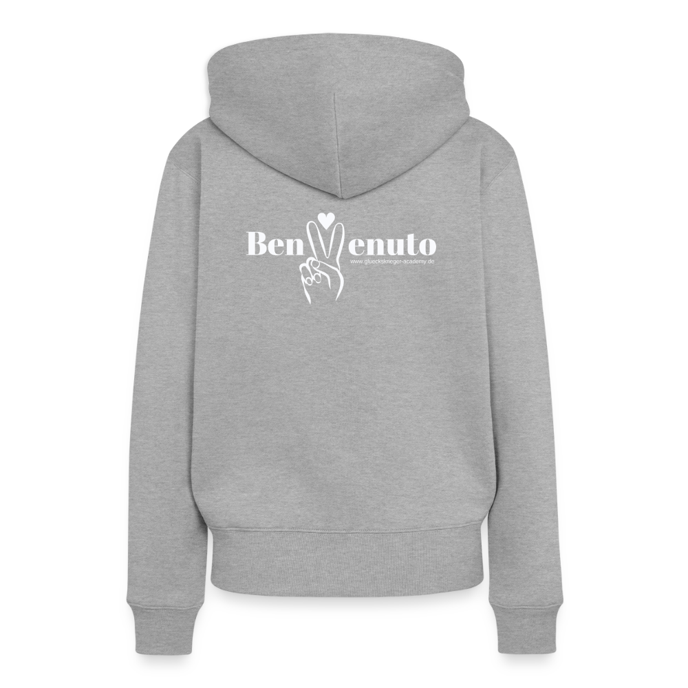 Damen Hoodies – Benvenuto - heather grey