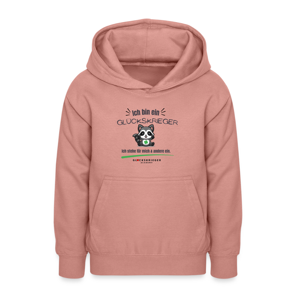 Glückskrieger Hoodie für Teens – Ich bin... - dusky rose