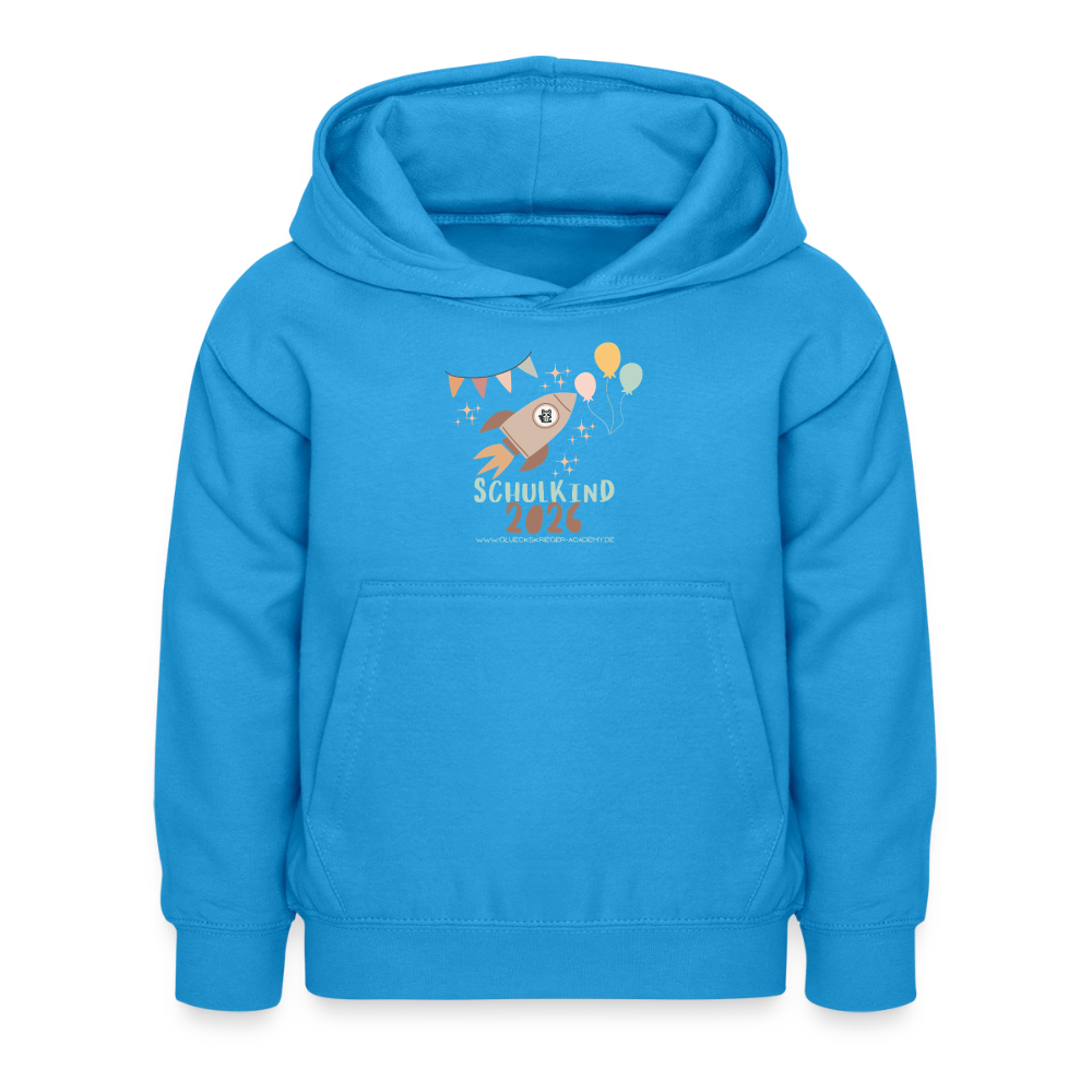 Glückskrieger Hoodie – Schulkind 2026 - sea blue