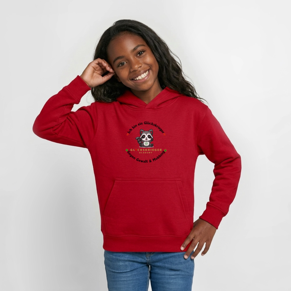 Glückskrieger Hoodie für Teens– Wärme & Stärke für jeden Tag - red