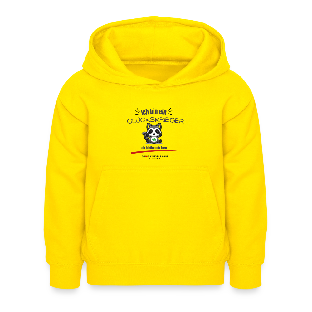 Glückskrieger Hoodie – Stark & Mutig - yellow