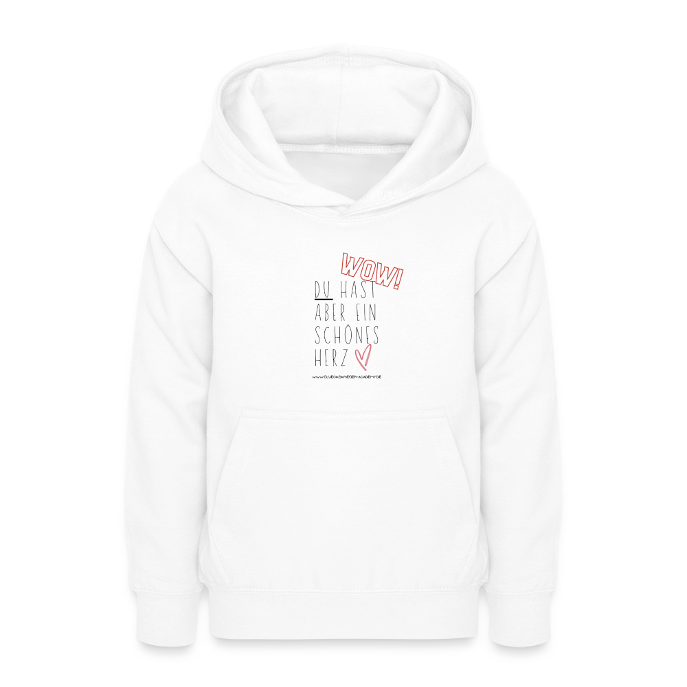 Glückskrieger Hoodie  für Teens– Herz - white
