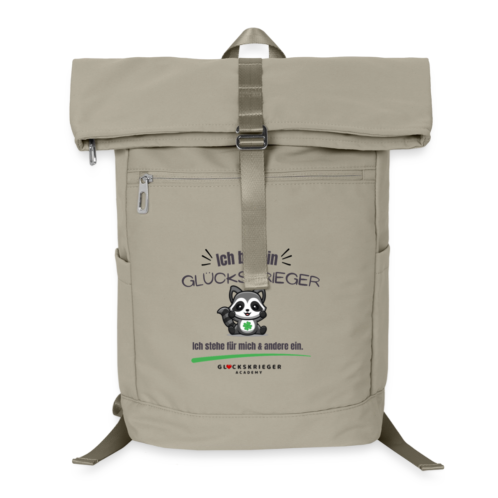 Glückskrieger Premium Rucksack - sand beige