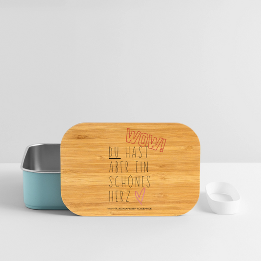 Kinder Lunchbox – Herz - light blue