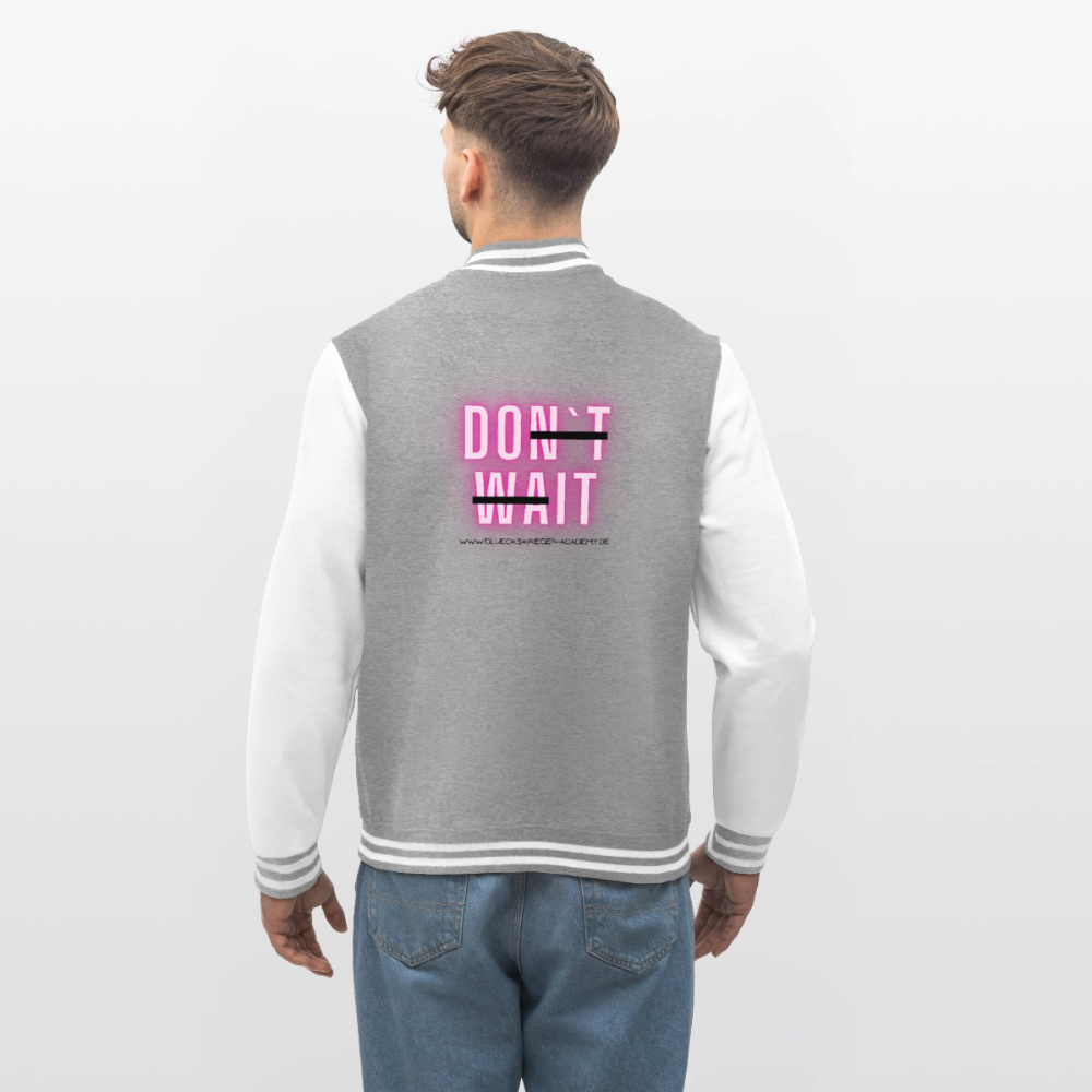 College Jacke –Do it - heather grey/white
