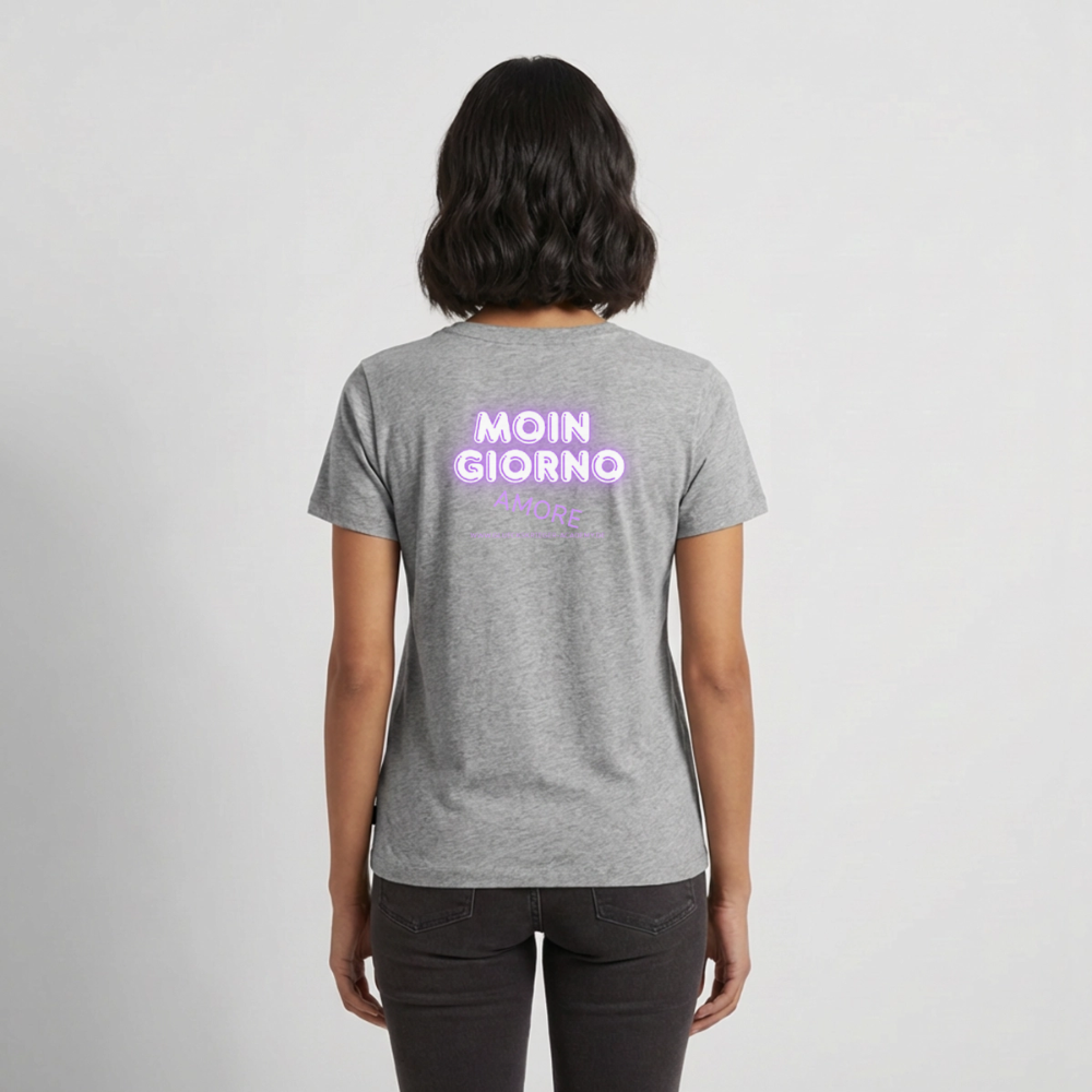 Damen Shirt 2-Moin - heather grey