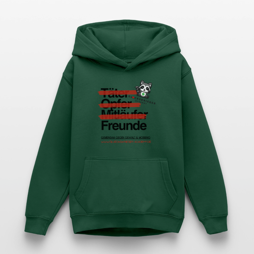 Glückskrieger Hoodie für Teens – Freunde - bottle green