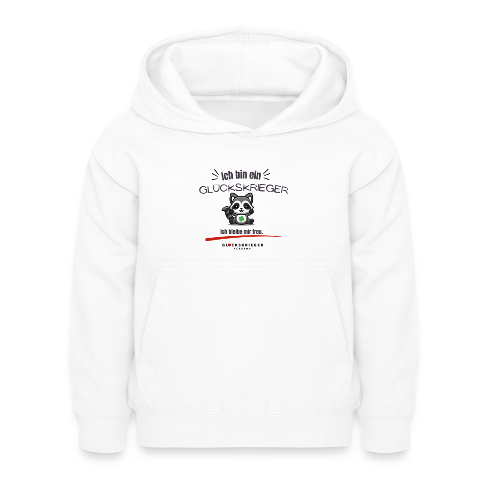 Glückskrieger Hoodie – Stark & Mutig - white