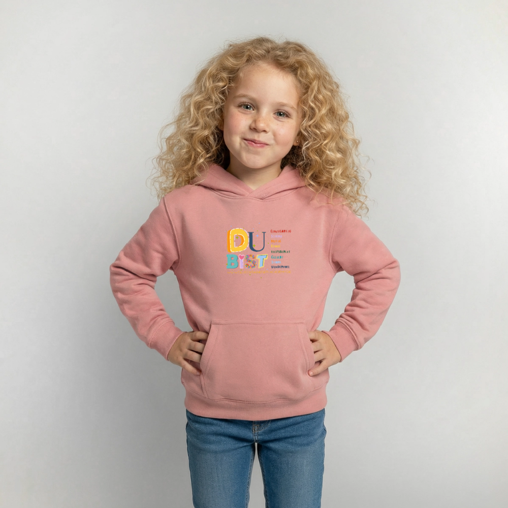 Glückskrieger Hoodie – Du bist... - dusky rose