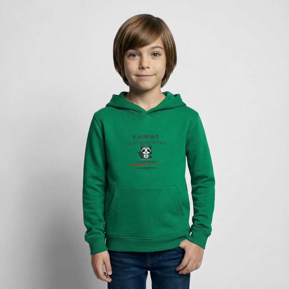 Glückskrieger Hoodie – Stark & Mutig - kelly green