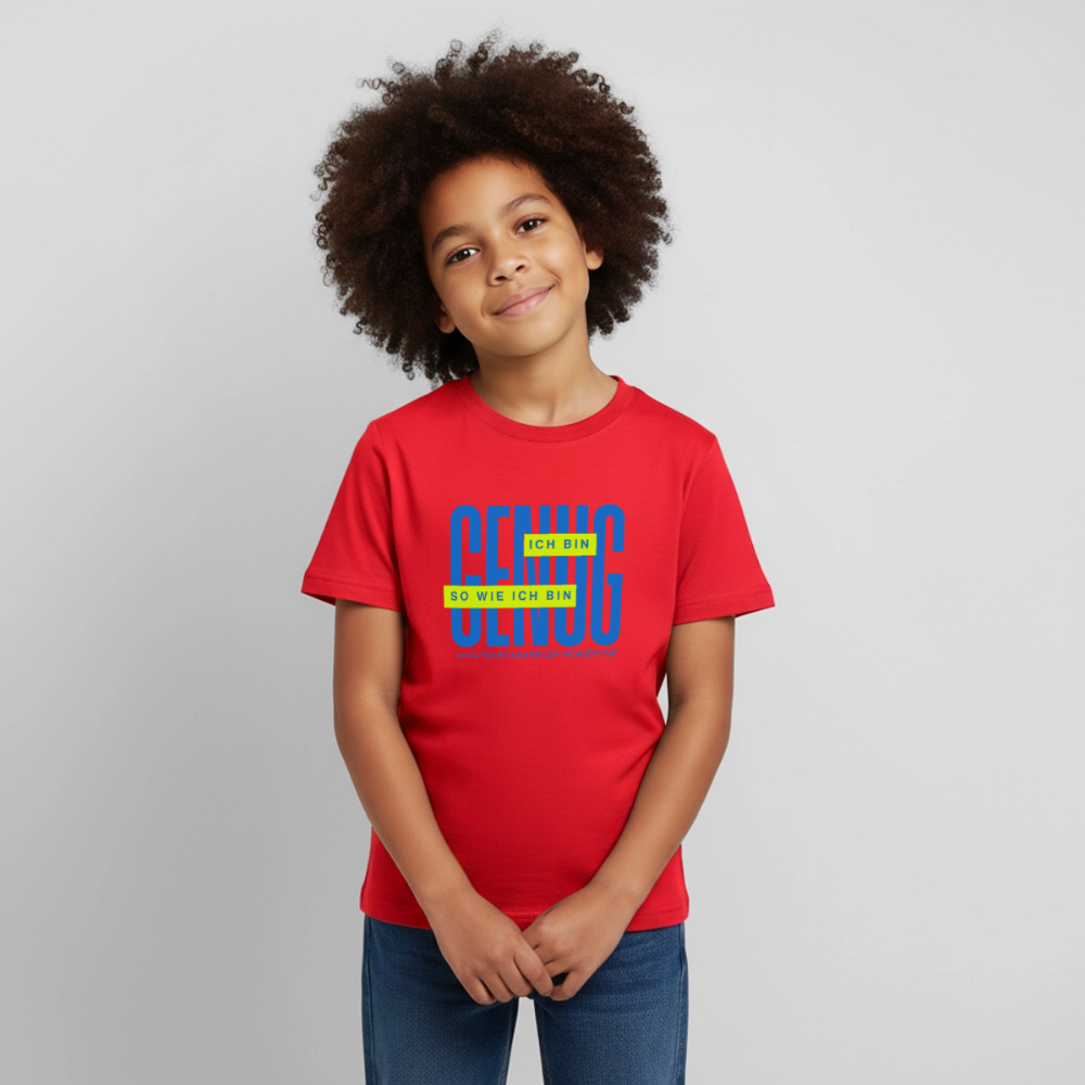 Kinder Shirt - Definition Glückskrieger - red