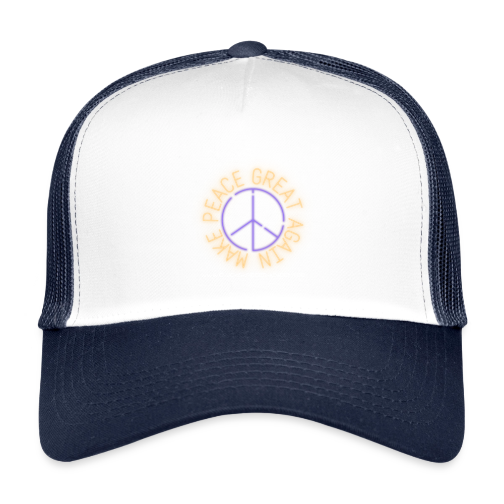 Kids’ Trucker Cap - white/navy