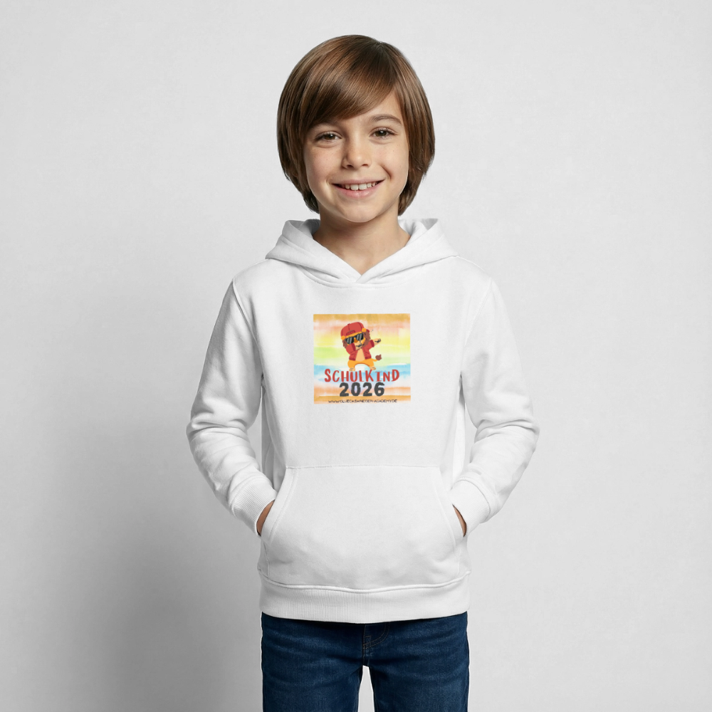 Glückskrieger Hoodie – Schulkind 2026 - white