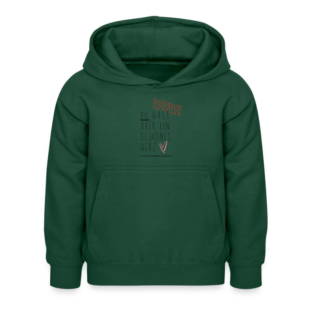 Glückskrieger Hoodie – Herz - bottle green