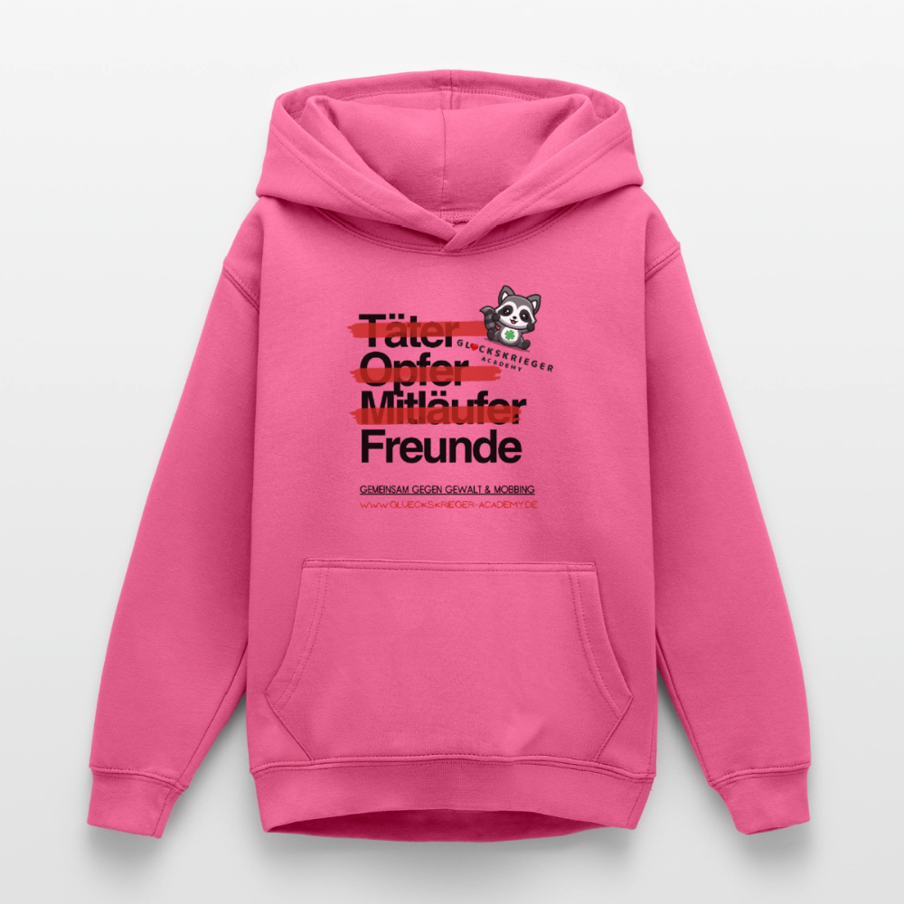 Glückskrieger Hoodie für Teens – Freunde - pink