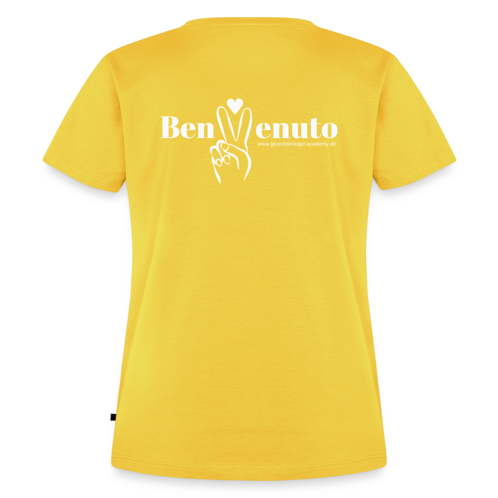 Damen Shirt 2- Benvenuto - sun yellow