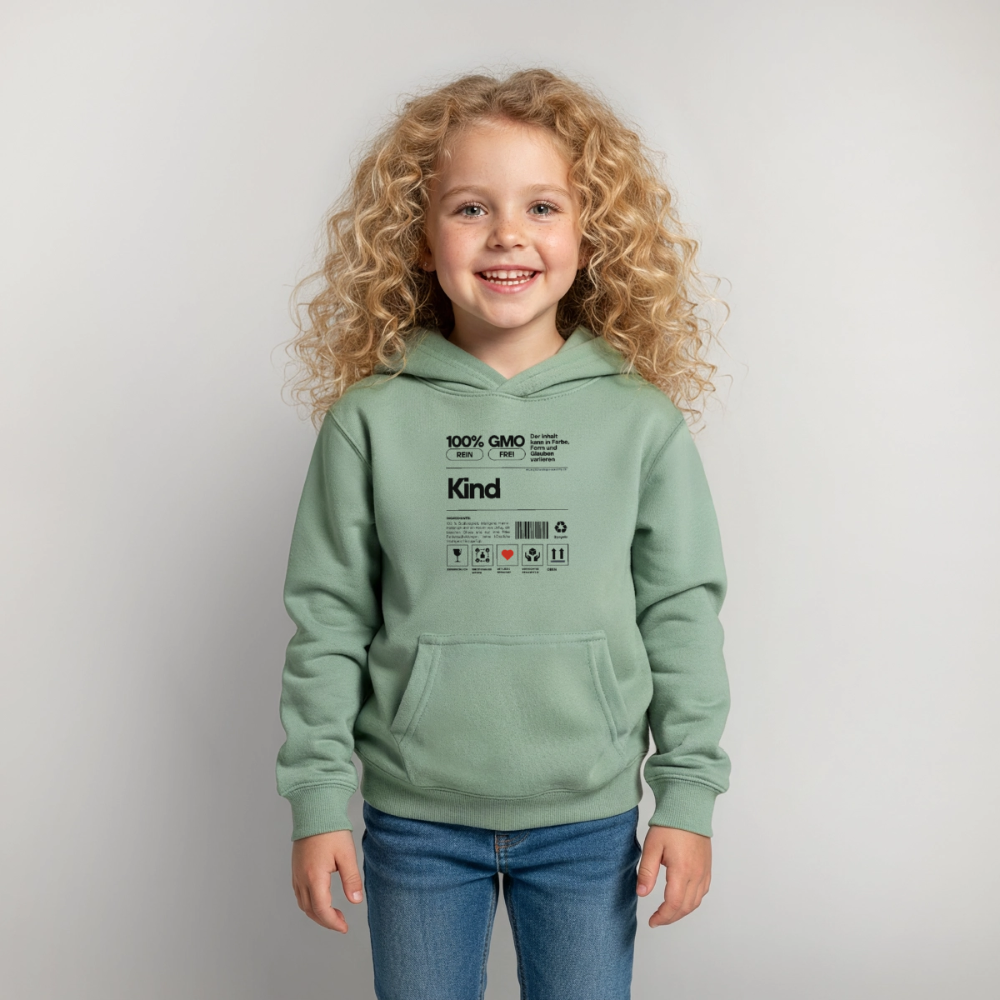 Glückskrieger Hoodie – Stark & Mutig - steel green