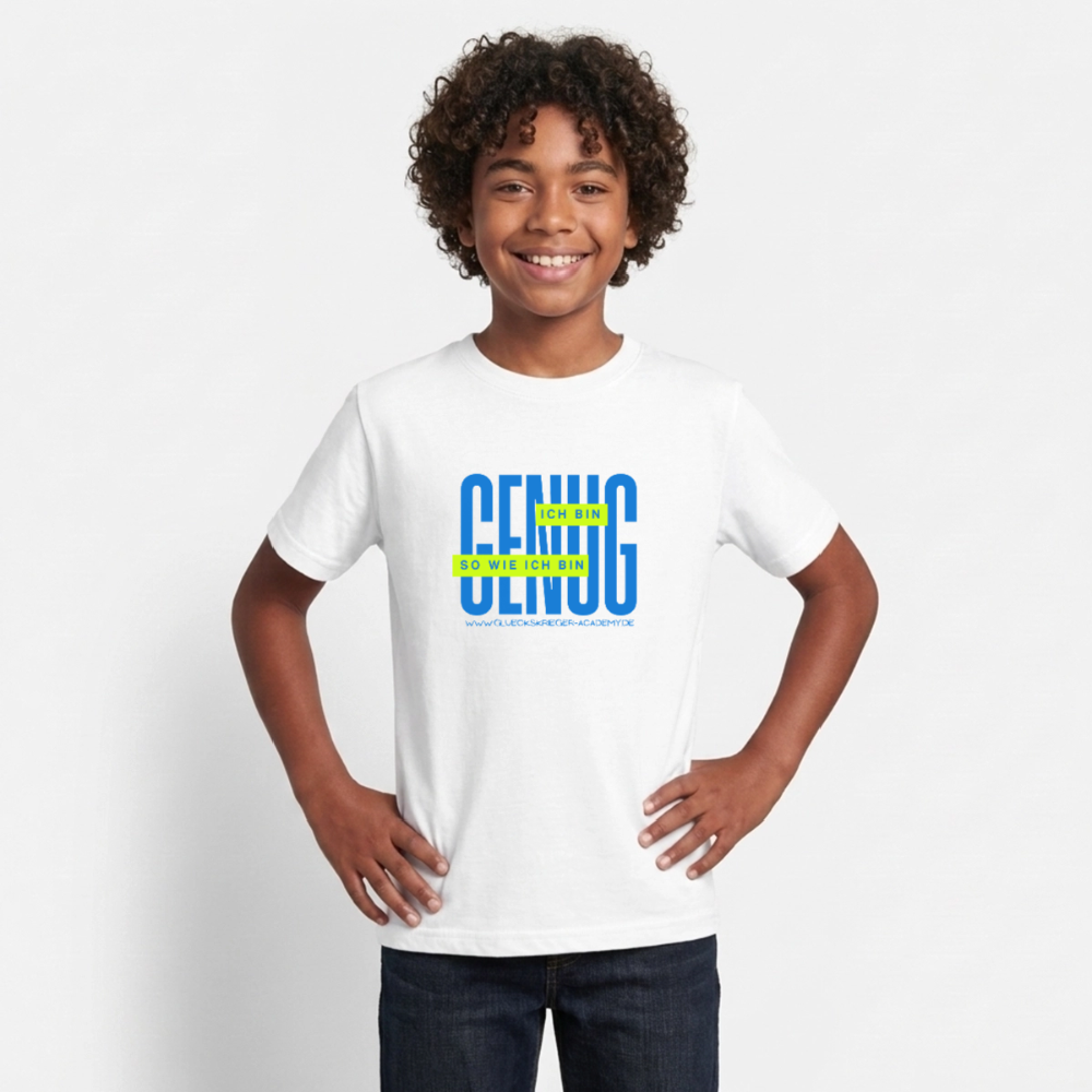 T-Shirt für Teens- Genug - white