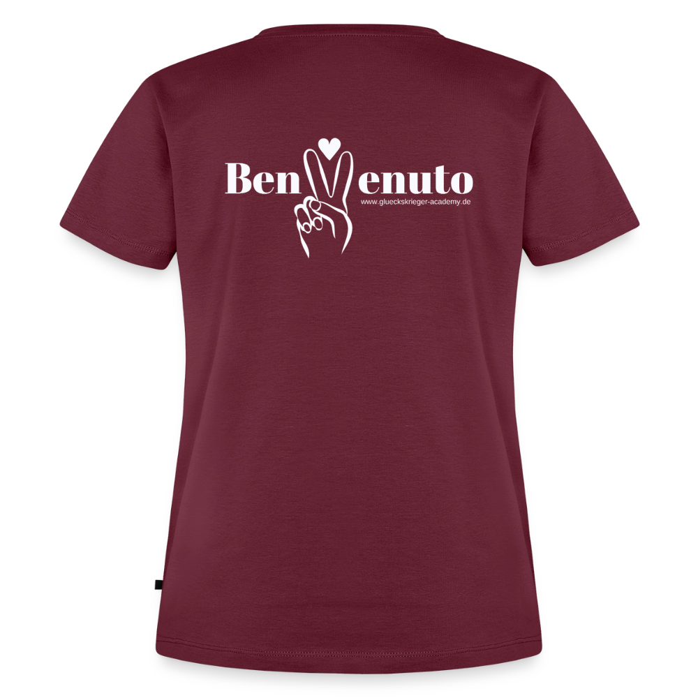 Damen Shirt 2- Benvenuto - burgundy