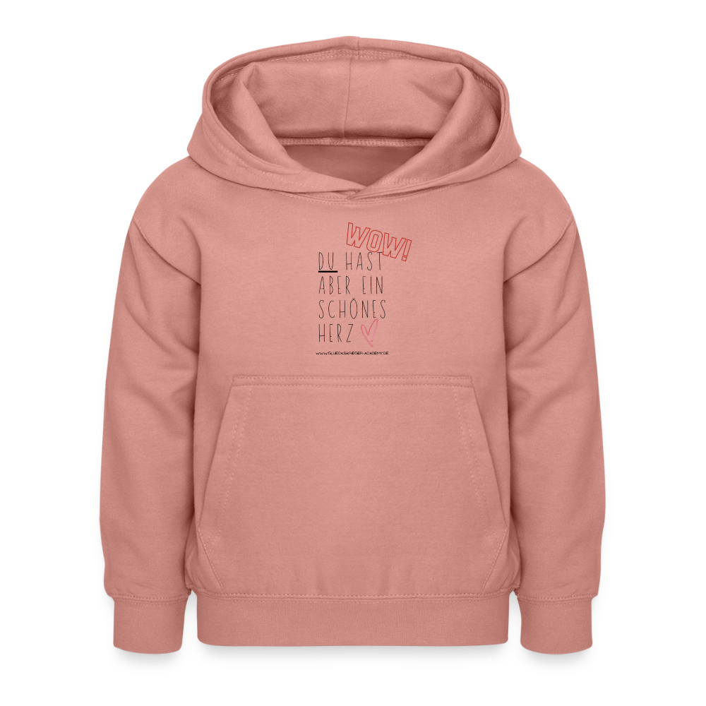 Glückskrieger Hoodie – Herz - dusky rose