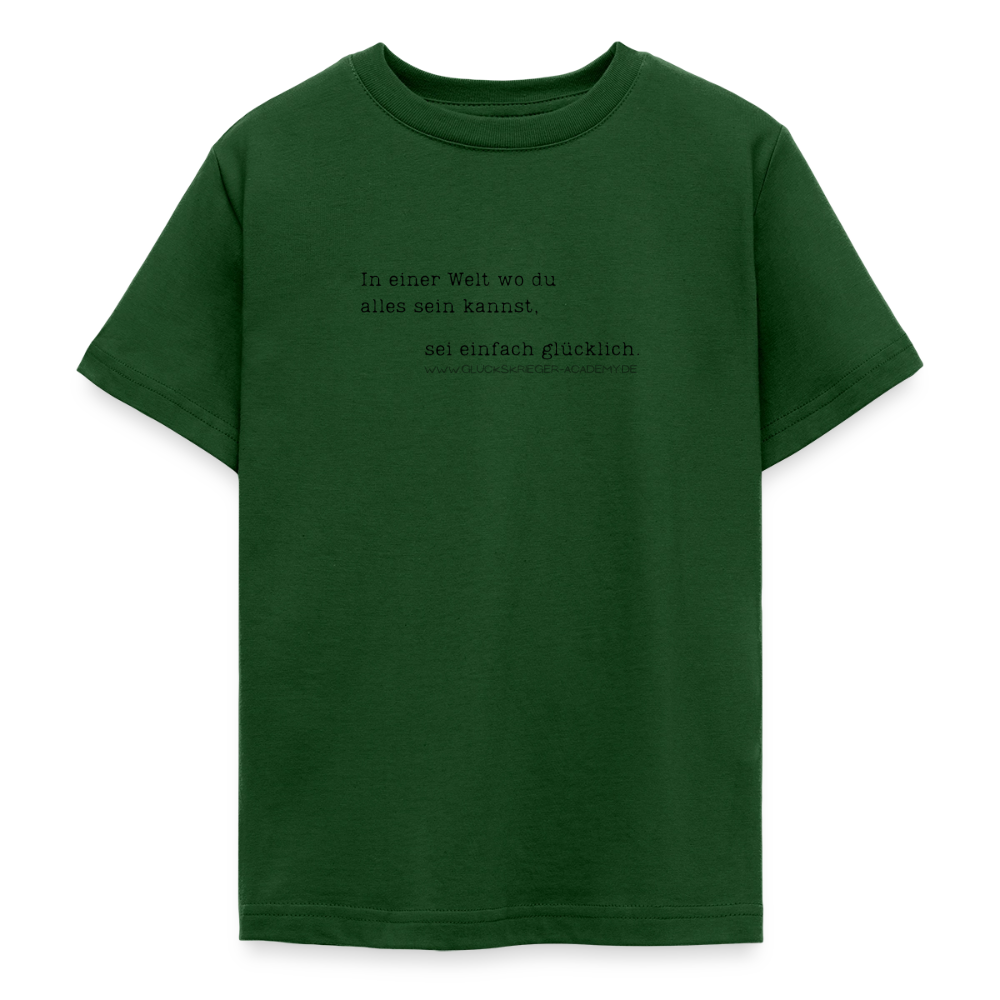 T-Shirt für Teens- Glücklich - forest green