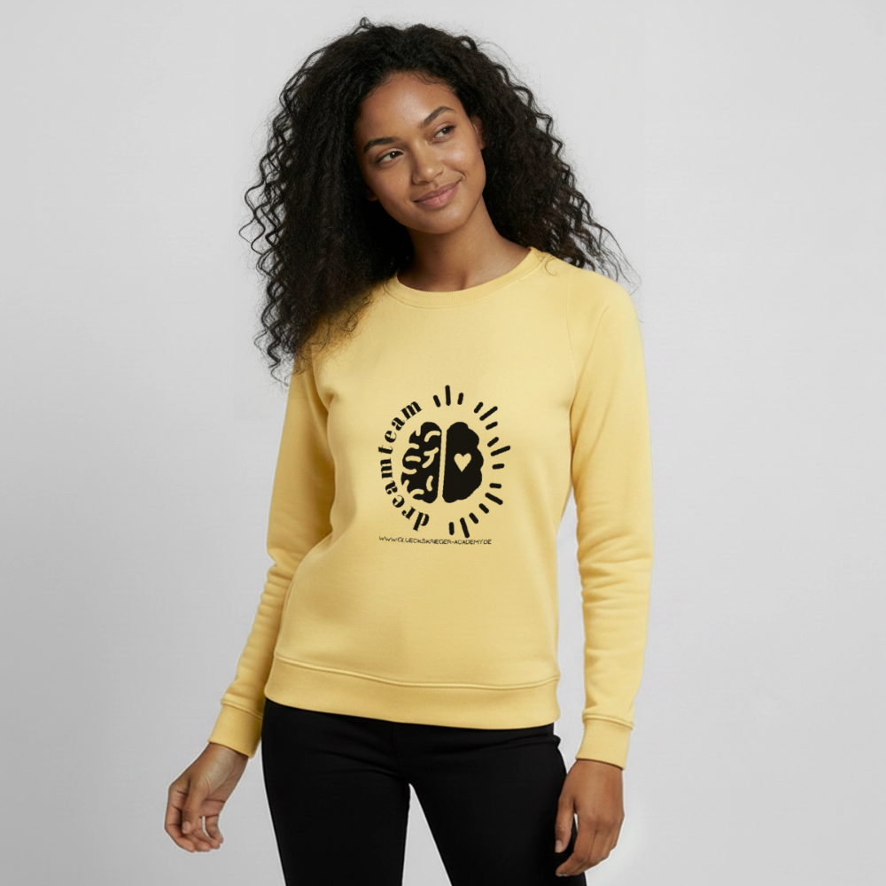 Glückskrieger Teens Pullover – dreamteam - viva yellow 