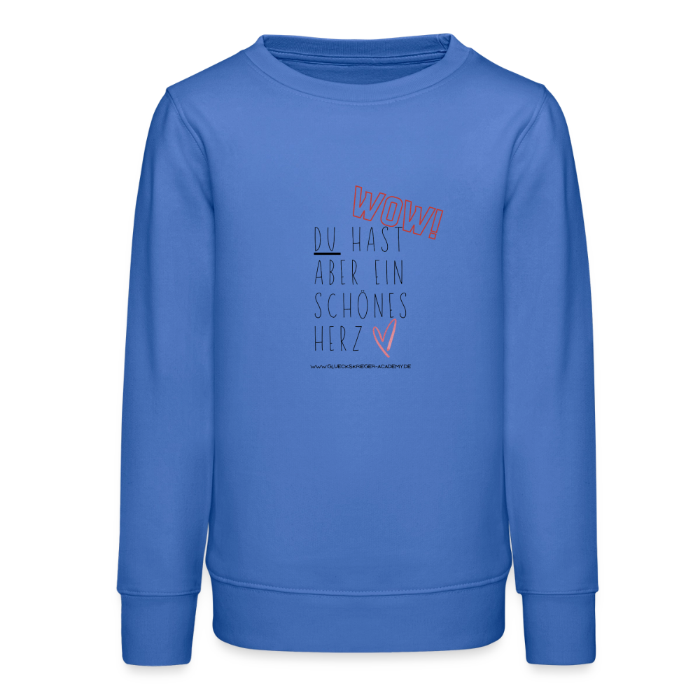 Glückskrieger Teens Pullover – Herz - carolina blue