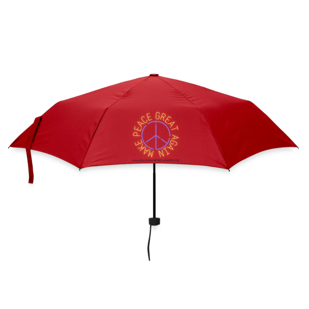 Glückskrieger Regenschirm – Stark durch jedes Wetter - red