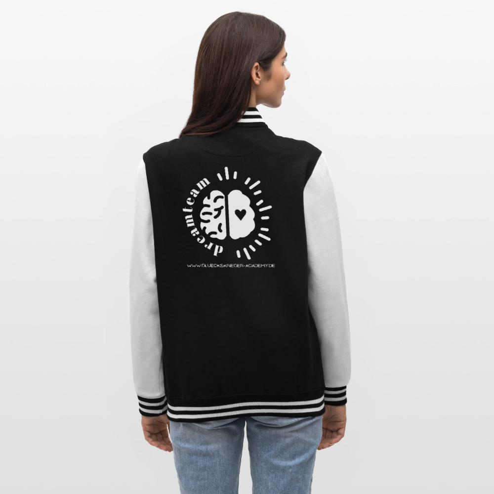 College Jacke – Team Glückskrieger - black/white