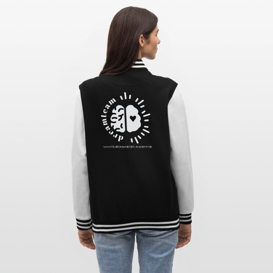 College Jacke – Team Glückskrieger - black/white