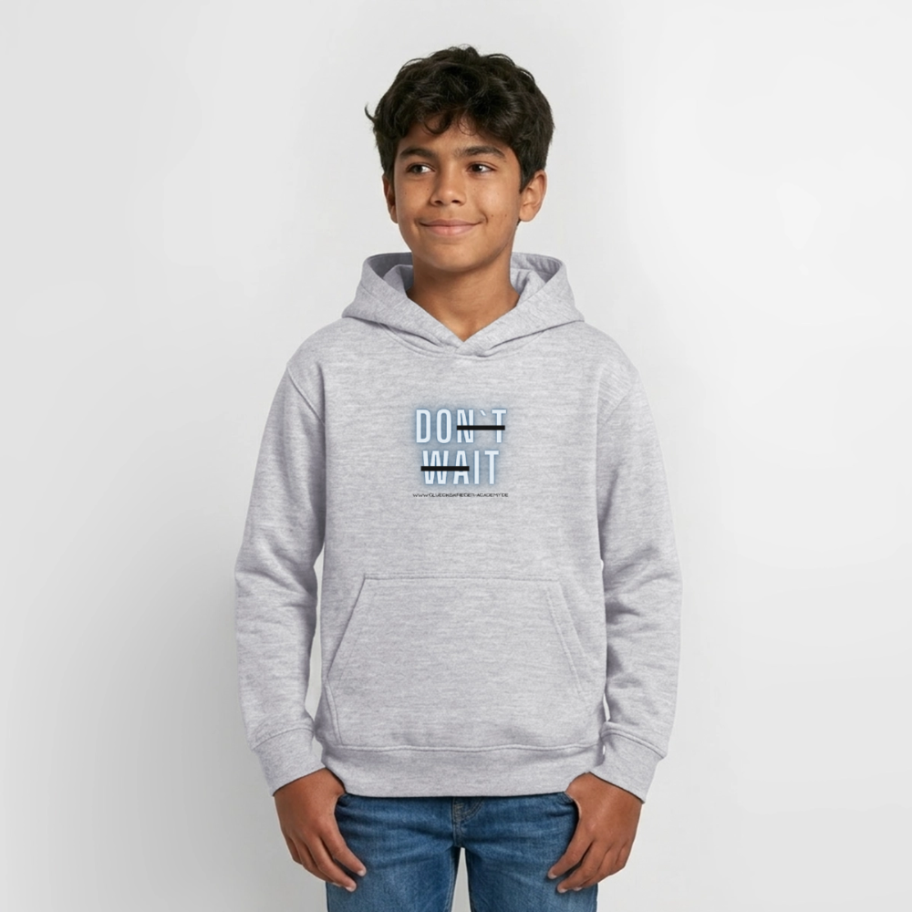 Glückskrieger Hoodie  für Teens– Do it - light heather grey