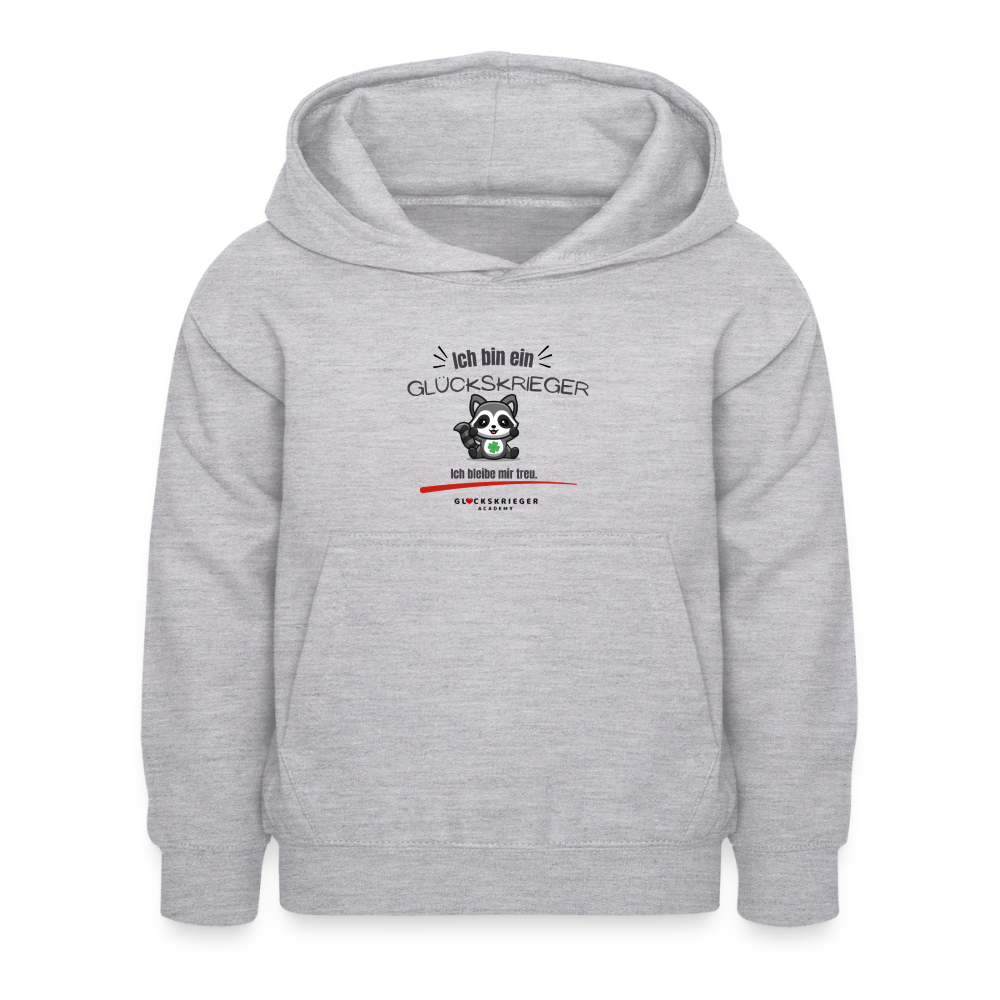 Glückskrieger Hoodie – Stark & Mutig - light heather grey