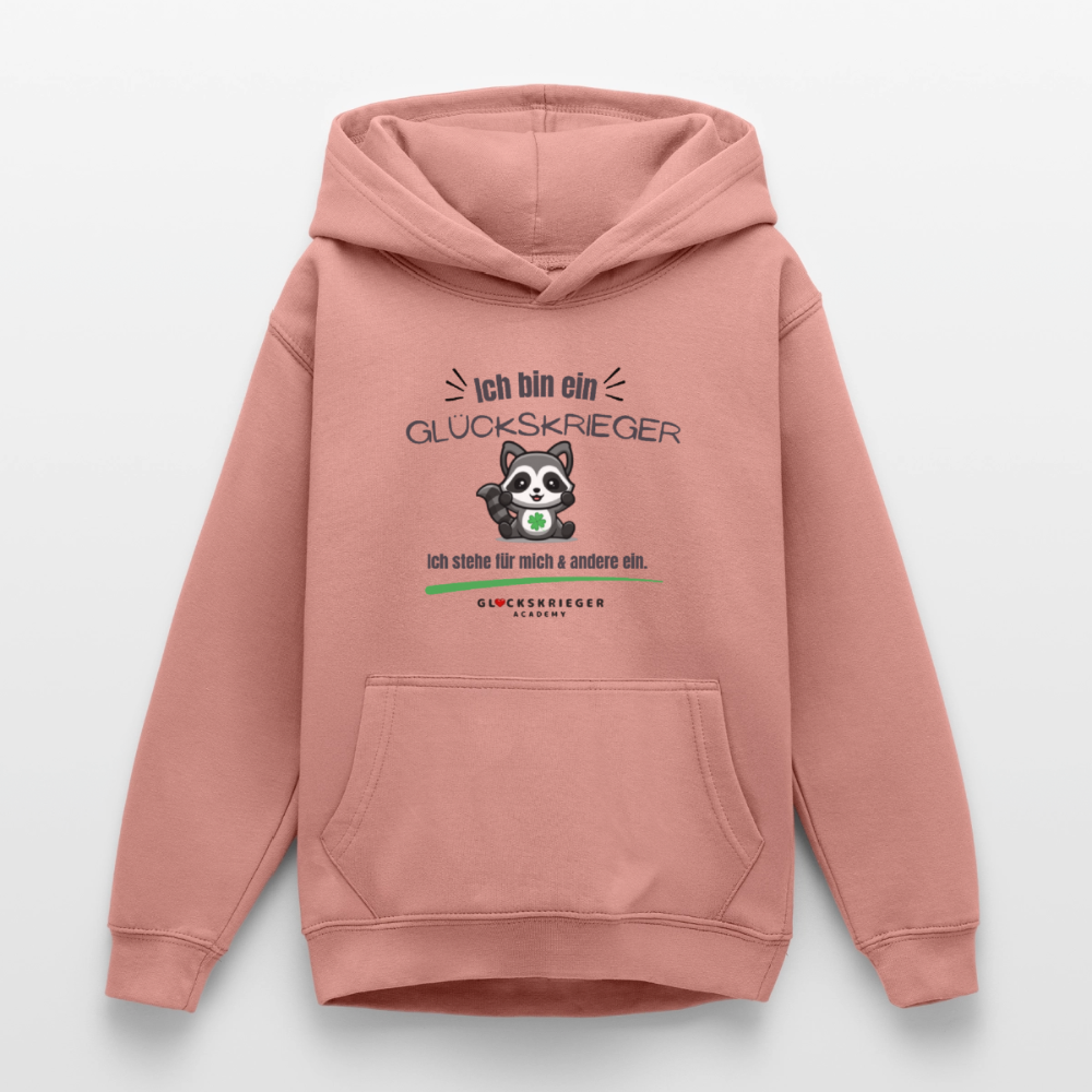 Glückskrieger Hoodie für Teens – Ich bin... - dusky rose