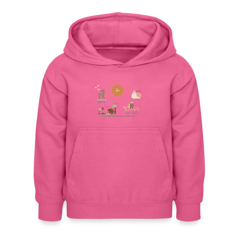 Glückskrieger Hoodie – Stark & Mutig - pink