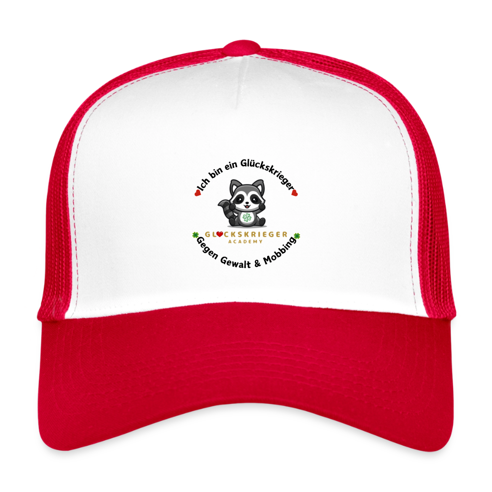 Kids’ Trucker Cap - white/red