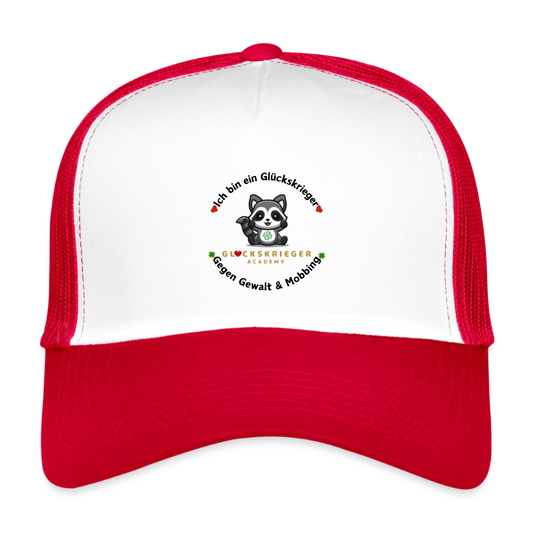 Kids’ Trucker Cap - white/red