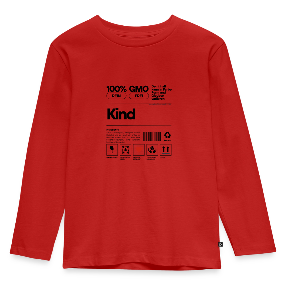 Langarmshirt für kleine Glückskrieger - red