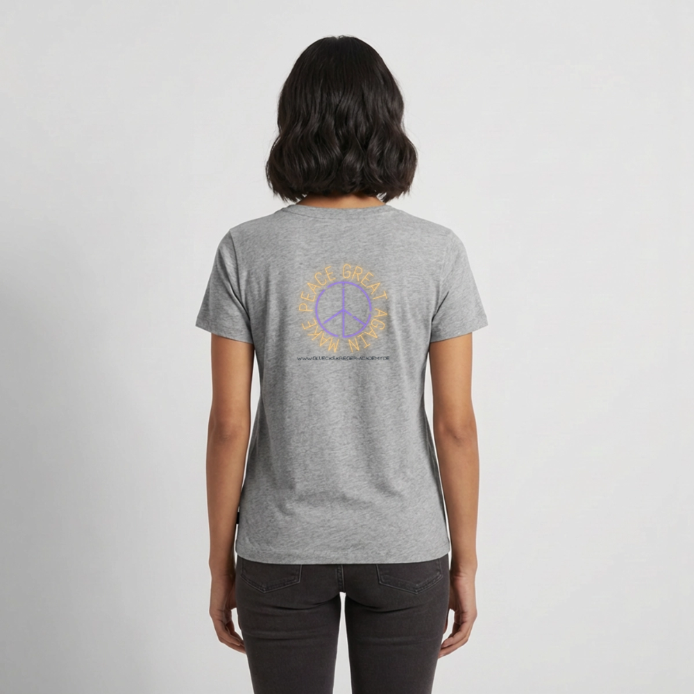 Damen Shirt 2-Peace - heather grey