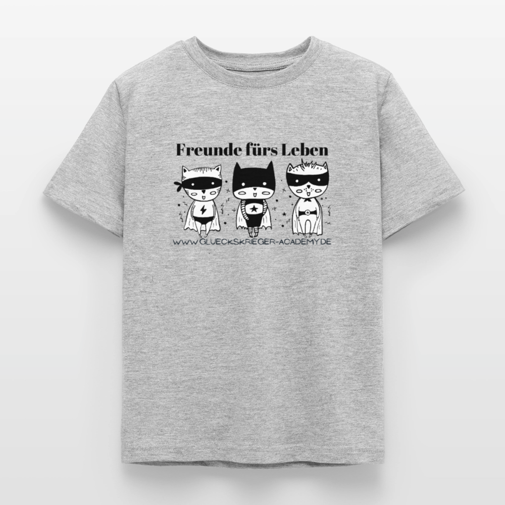 Kinder Shirt - Freunde fürs Leben - heather grey