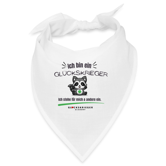Glückskrieger Tuch – Vielseitig & stark - white