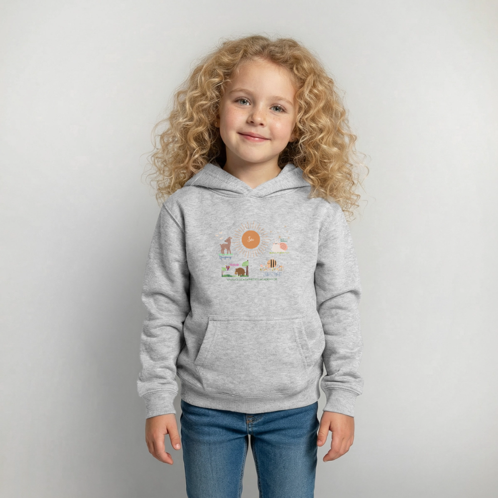 Glückskrieger Hoodie – Stark & Mutig - light heather grey